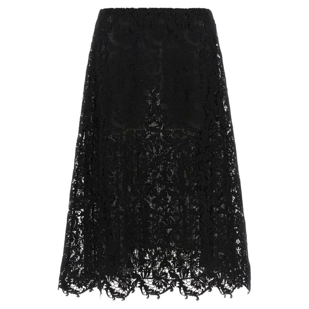 Fendi Black Cotton Midi Women's Skirt